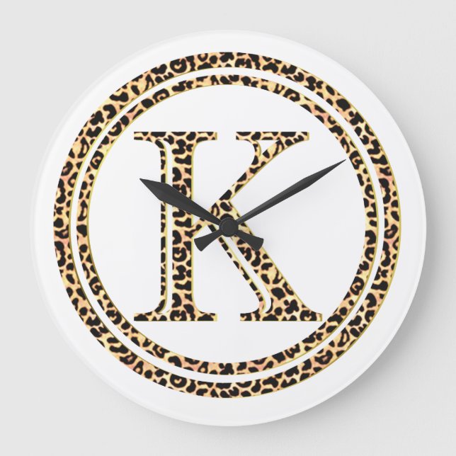Relógio Grande Leopardo K (Frente)