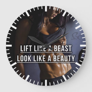 Relógio Grande Levante Como Uma Besta, Pareça Uma Bela - Espetácu