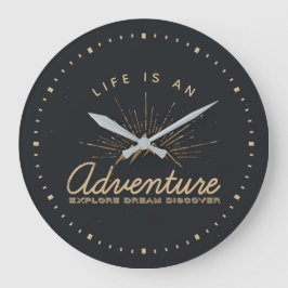 Relógio Grande Life is an Adventure Mountain with Sunrays