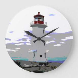 Relógio Grande Lighthouse Wall clock Peggy's Cove Nova Scotia
