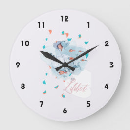 Relógio Grande Lilibet batizado de presentes de baleia mágica par