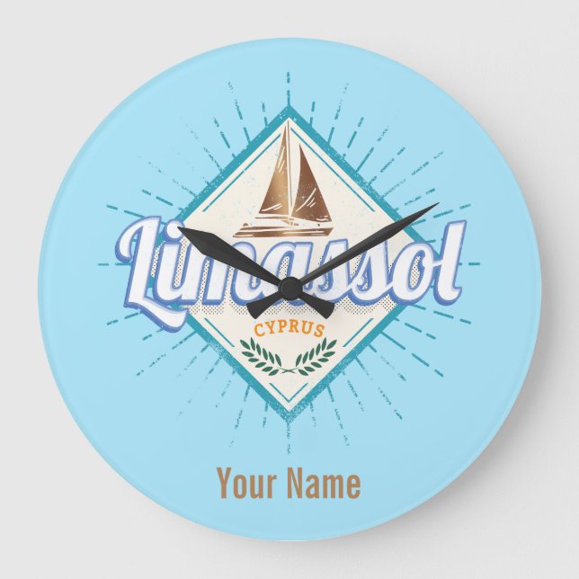 Relógio Grande Limassol Cidade de Chipre - Navio de navegação ret (Frente)