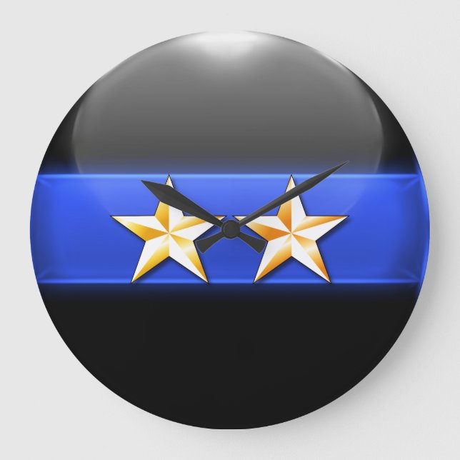 Relógio Grande Linha Azul Fino - Dourada Insígnia de Classificaçã (Frente)