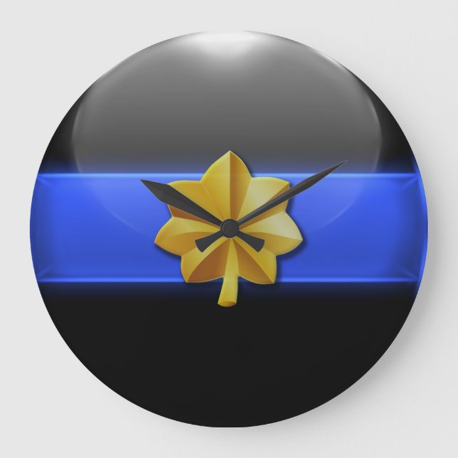 Relógio Grande Linha Azul Thin - Major Insignia Policial (Frente)
