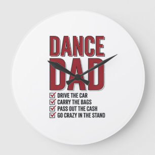 Relógio Grande Lista de Verificação de Pai de Dança Design de Gra