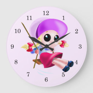 Relógio Grande Little Girl Swing
