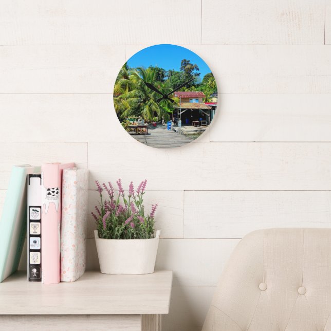 Relógio Grande Livingston's Caribbean Charm (Sala de leitura)