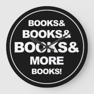 Relógio Grande Livros e livros e mais livros
