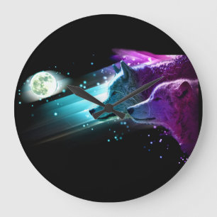 Relógio Grande Lobo, lua dos lobos, luar. Animal do espírito