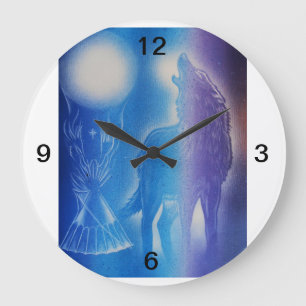 Relógio Grande Lobo na névoa