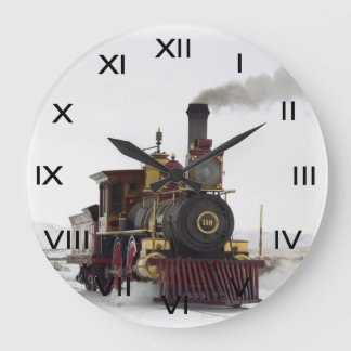Relógio Grande Locomotiva do Comboio a Vapor