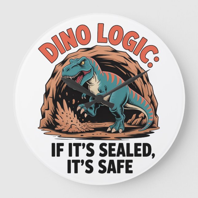 Relógio Grande Lógica do Dino (Frente)