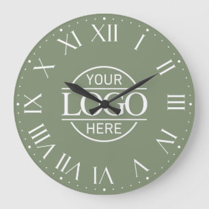Relógio Grande Logotipo Comercial Personalizado Moderno Marca Ver