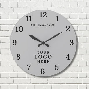 Relógio Grande Logotipo da empresa Nome da empresa Promoção da ma