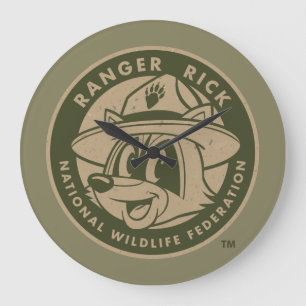 Relógio Grande Logotipo Khaki do rick da guarda florestal do rick