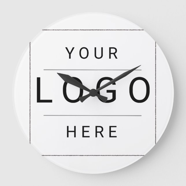 Relógio Grande Logotipo Personalizado (Frente)