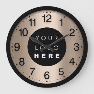 Relógio Grande Logotipo personalizado do minimalismo da empresa n