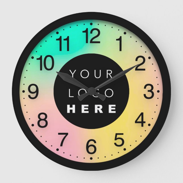 Relógio Grande Logotipo Personalizado Holográfico da Terapêutica  (Frente)