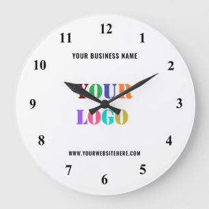 Relógio Grande Logotipo Personalizado Texto Promocional Bloco de 