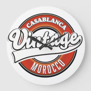Relógio Grande Logotipo vintage de Casablanca Marrocos