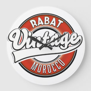 Relógio Grande Logotipo vintage de Rabat Marrocos