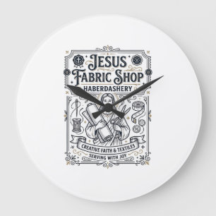 Relógio Grande Loja de Tecidos Jesus Armarinho Loja de Tecidos Je
