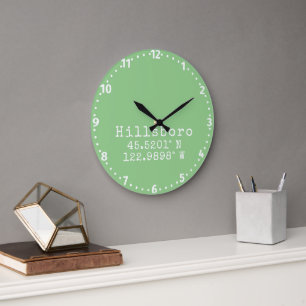 Relógio Grande Longitude do Latitude do Oregon