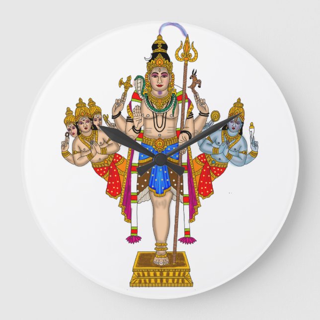 Relógio Grande Lord Ekpada Shiva Clock (Frente)
