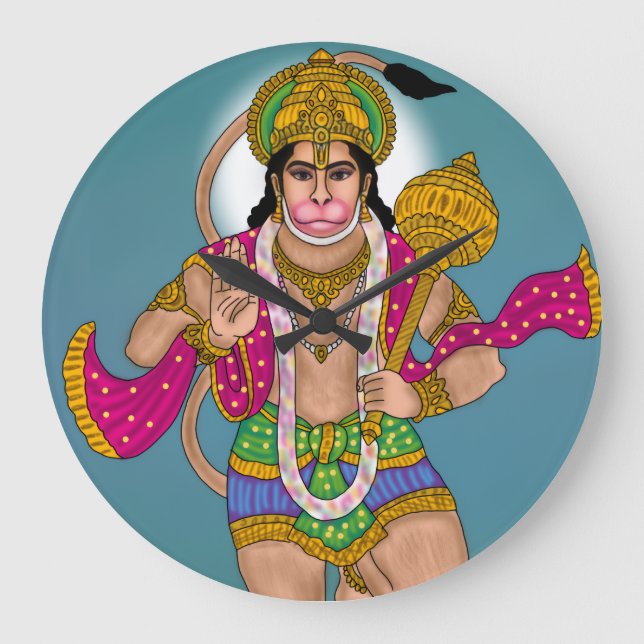 Relógio Grande Lord Hanuman Clock (Frente)