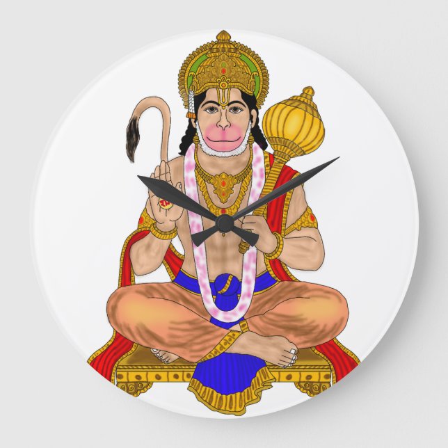 Relógio Grande Lord Hanuman Clock (Frente)