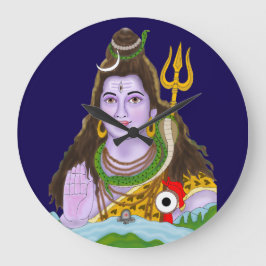 Relógio Grande Lord Shiva Wall Clock