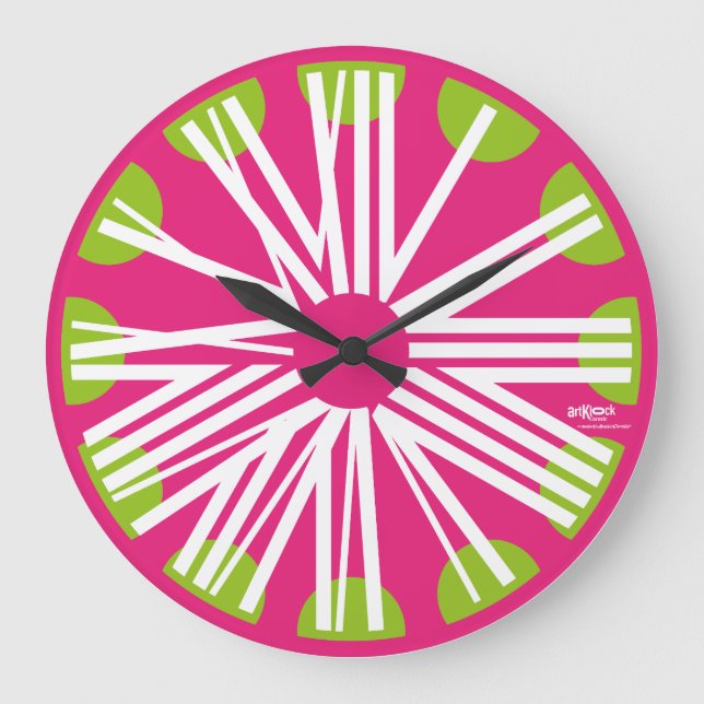 RELÓGIO GRANDE LOVE ART KLOCK CLASSIC OVERLAPPING NUMBERS BY MASA (Frente)