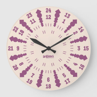 RELÓGIO GRANDE LOVE ART KLOCK TWENTY FOUR/TWELVE BY MASANSER