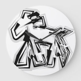 Relógio Grande LOVE GEOMESKY ANIMALS horse BY MASANSER