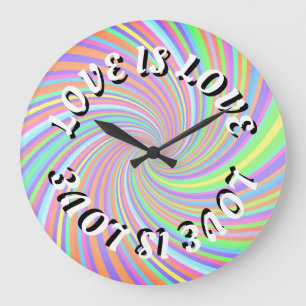 Relógio Grande Love Is Love Pride