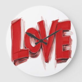 Relógio Grande LOVE Wall art Clocks , Home decor giftt