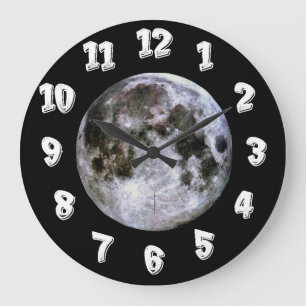 Relógio Grande Lua cheia