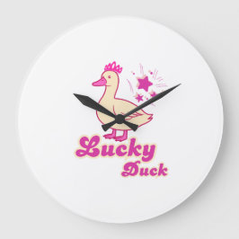 Relógio Grande Lucky Duck women T-shirt Modern Design