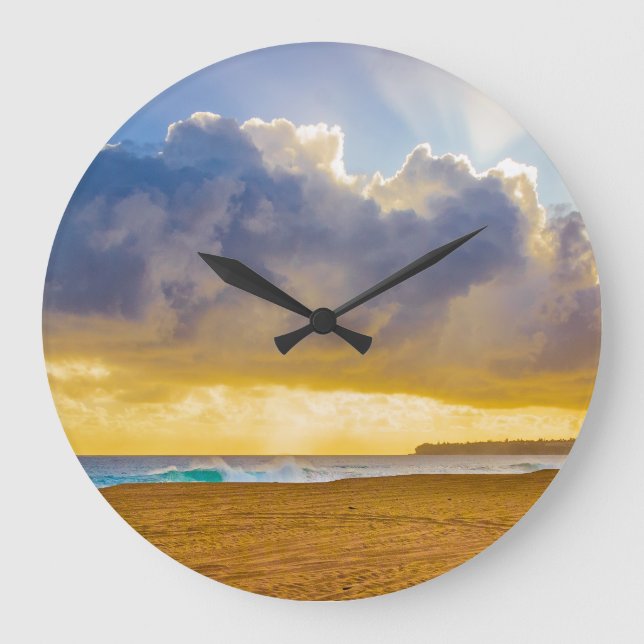 Relógio Grande Lumahai Beach, Kauai, Havaí (Frente)