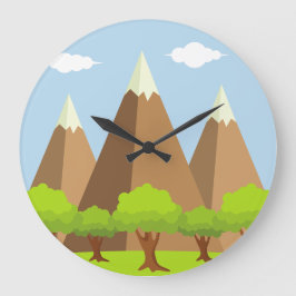 Relógio Grande Lúpulo Da Floresta E Das Montanhas