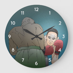 Relógio Grande Luta de Boxe Dia dos Pais