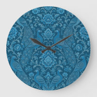 Luxo Persa Azul Pavão Riqueza Padrão