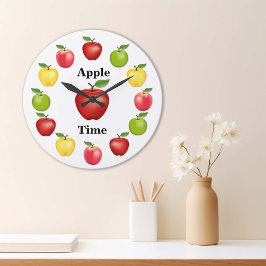 Relógio Grande Maçã Tempo, Deliciosa, Granny Smith, Variedade Ros