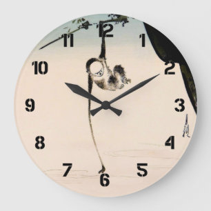 Relógio Grande Macaco e a reflexão da lua