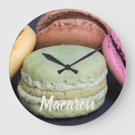 Relógio Grande Macaron Pestris para presentes doces