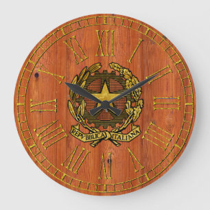 Relógio Grande Madeira de pinho italiana da república