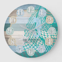 Madeira de praia de carneiro e areia - Teal azul