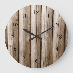 Relógio Grande Madeira de Vintage com dificuldades na região rus
