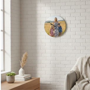 Relógio Grande Mãe Estabeleceu Foto Moderna de Roteiro Branco
