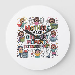 Relógio Grande Mães Tornam Momentos Corriqueiros Extraordinários